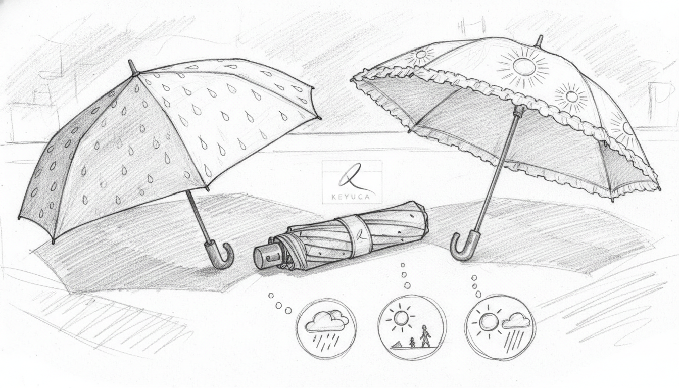 晴雨兼用？日傘特化？まずは使うシーンを考えてみましょう