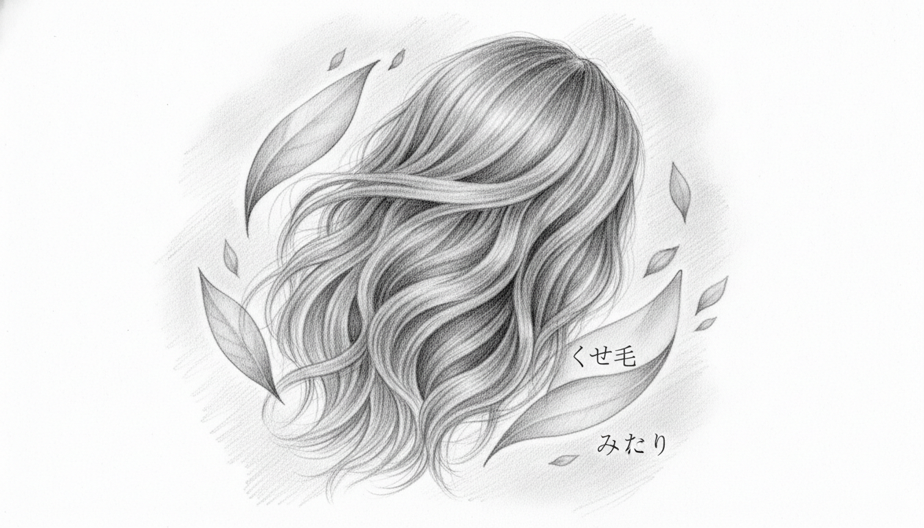 オルナオーガニック ヘアオイルは、くせ毛の広がりをやわらげてくれる